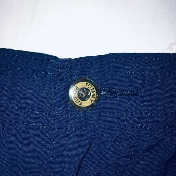 Tommy Bahama Men Swimming Shorts Navy Blue Drawstring 5 Pockets Size L - Picture 8 of 9